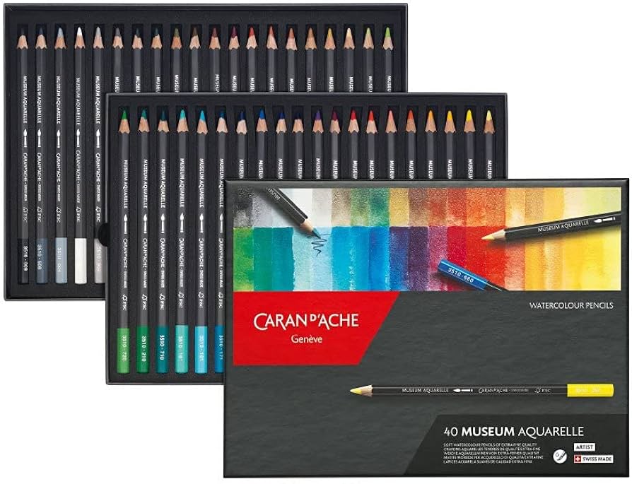 Caran d'Ache Museum 水彩色鉛筆セット 18色 Caran d'Ache Museum Aquarelle Pencils | BLICK Art Materials